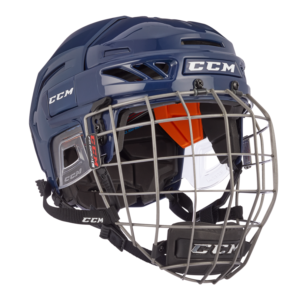 CCM FitLite 90 Senior Hockey Helmet & Cage Combo, Navy Canadian Tire
