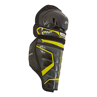 Jambières de hockey Bauer Supreme 2S, sénior, légères, noir Front_Angled_Right