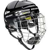 Bauer RE-AKT 75 Senior Hockey Helmet & Cage Combo with SEVEN+ Technology™ Foam, Black Front_Angled_Right