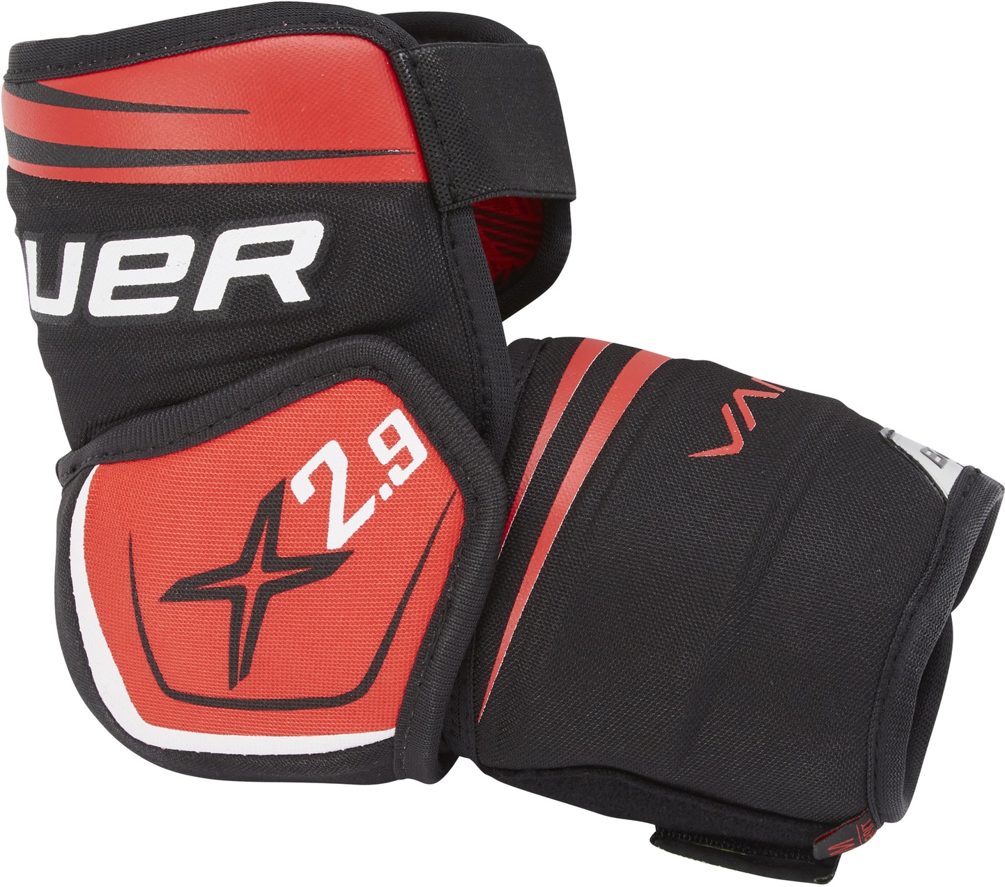 Bauer Vapor X2.9 Senior Hockey Elbow Pads, 3Piece Construction, Black