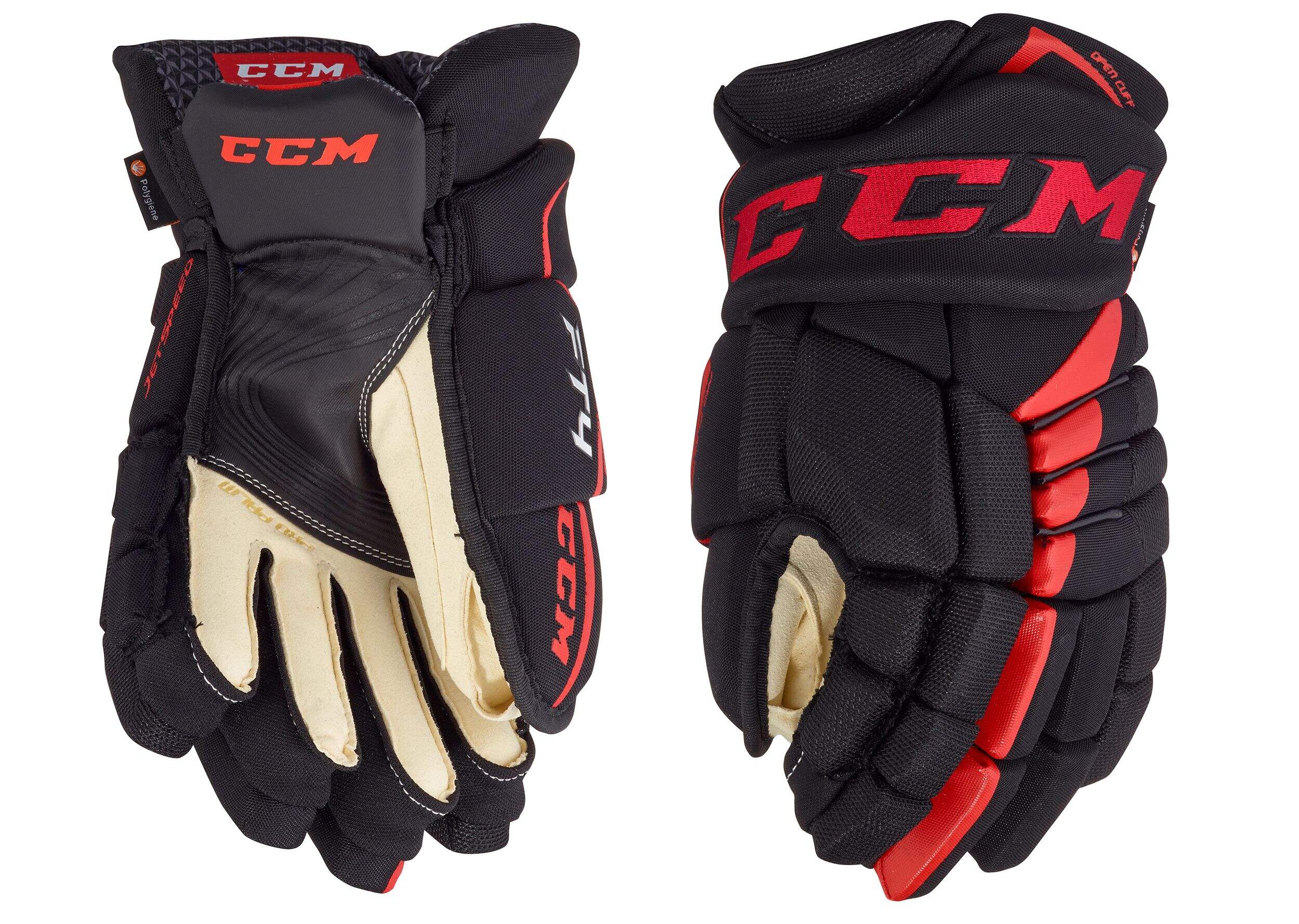 CCM JetSpeed FT4 Hockey Gloves, Senior, Black/White Canadian Tire