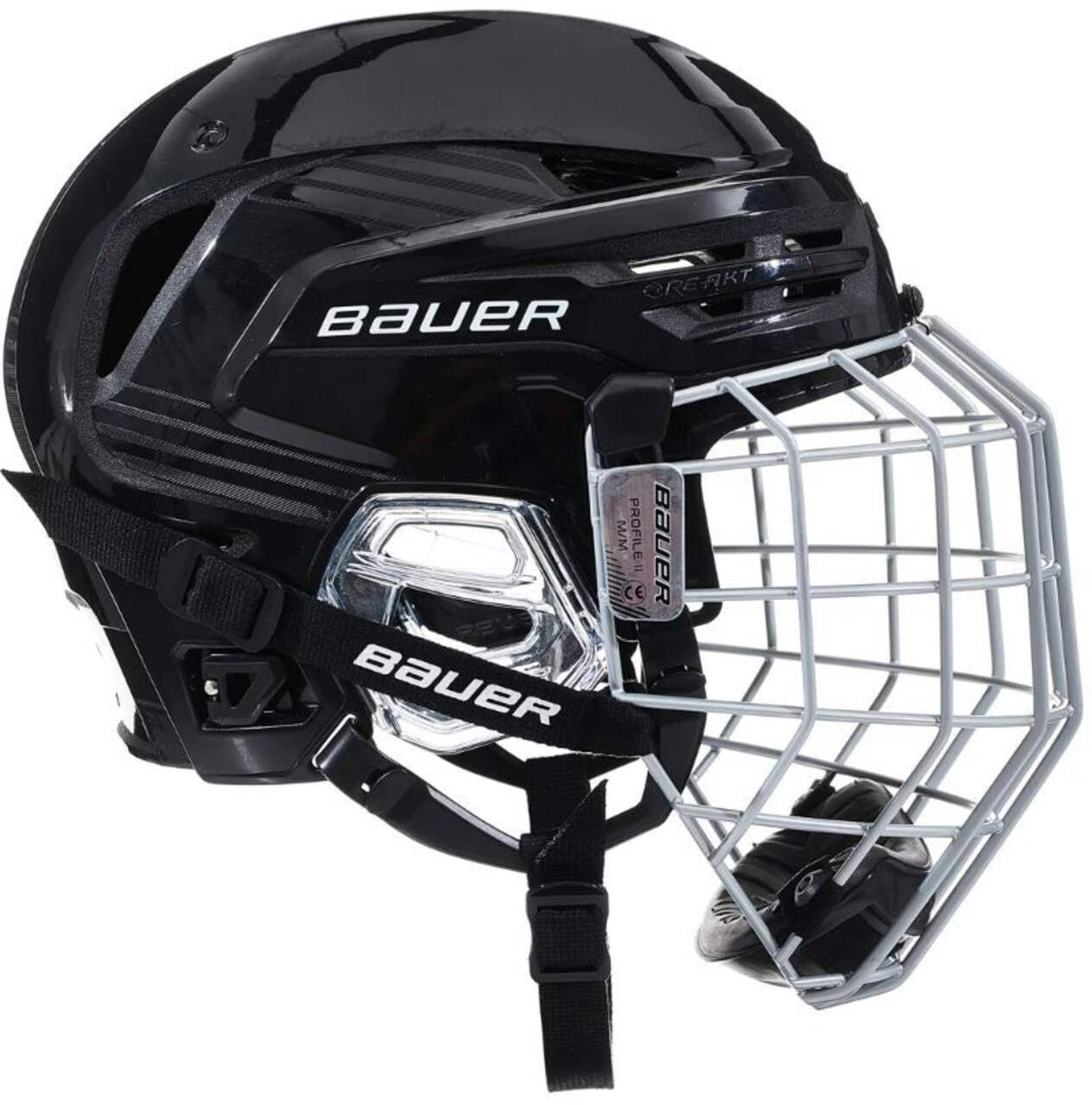 Bauer RE-AKT 85 Hockey Helmet Combo, Black