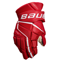 Bauer Vapor 3X Pro Hockey Gloves, Senior, Red Back_Flat