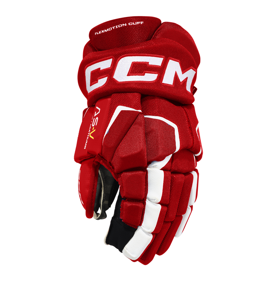 CCM Tacks AS5 Hockey Gloves, Junior, Red Canadian Tire