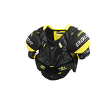 Bauer Supreme M3 Hockey Shoulder Pads, Junior, Black/Yellow, Assorted Sizes Front_Angled_Left