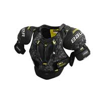 Épaulières de hockey Bauer Supreme M3, intermédiaire, noir/jaune, choix de tailles Front_Angled_Left