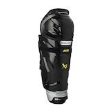Jambières de hockey Bauer Supreme M3, intermédiaire, noir/jaune, choix de tailles Front_Three_Fourths_Angled_Right