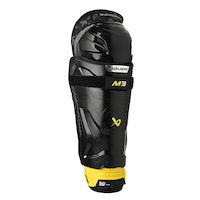 Jambières de hockey Bauer Supreme M3, junior, noir/jaune, choix de tailles Front_Three_Fourths_Angled_Right