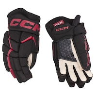 Gants de hockey CCM JetSpeed FT680, junior, noir/rouge, choix de tailles Composite_or_Mixed