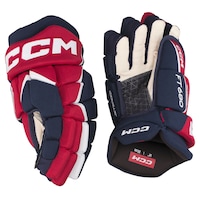 Gants de hockey CCM JetSpeed FT680, junior, bleu marine/rouge/blanc, choix de tailles Composite_or_Mixed