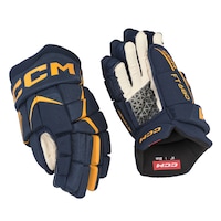 Gants de hockey CCM JetSpeed FT680, junior, bleu marine/jaune, choix de tailles Composite_or_Mixed