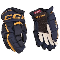 Gants de hockey CCM JetSpeed FT6, junior, bleu marine/jaune, choix de tailles Composite_or_Mixed