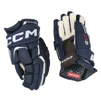 CCM Jetspeed FT6 Hockey Gloves, Senior, Navy/White, Assorted Sizes Composite_or_Mixed