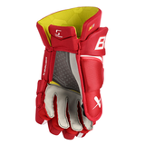 Bauer Supreme M3 Hockey Gloves, Senior, Red, Assorted Sizes Back_Flat