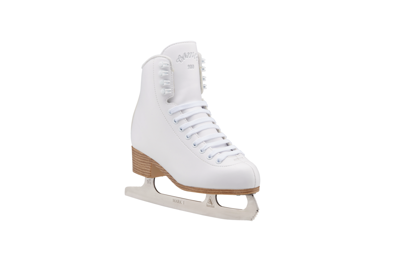 Patins de patinage artistique en vinyle doublés de molleton juniors Cameo  by Jackson 1501, blanc, pointures 1-3