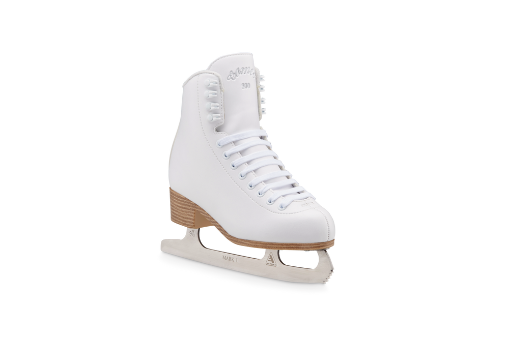 Cameo by Jackson 1501 FleeceLined Vinyl Junior Figure Skates, White