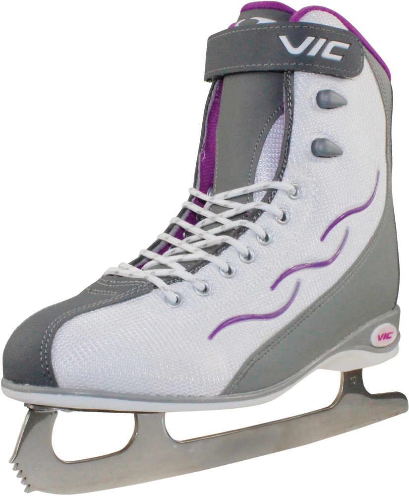 Patins à glace récréatifs pour femmes VIC Solair, blanc/rose, pointures