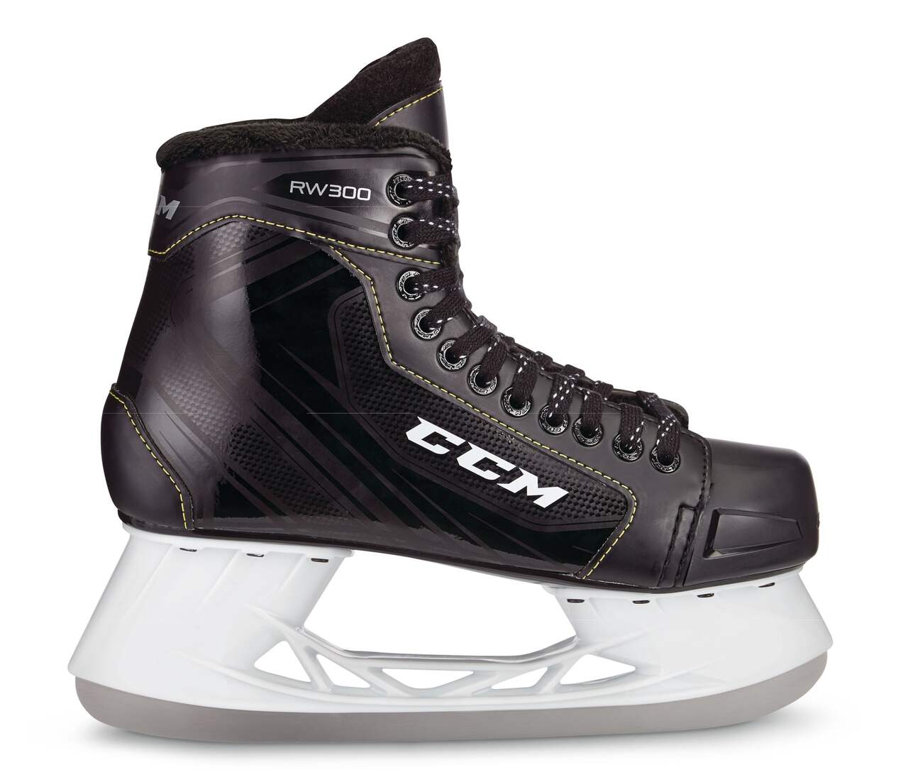 CCM RW 300 Men's Senior Recreational Ice Skates, Black, Sizes 6-12