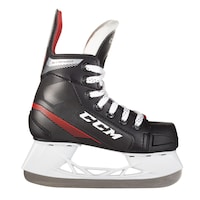 CCM JS 445 Youth Hockey Skates, Sizes 8-13, Black