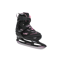 Patins récréatifs réglables VIC, rose Front_Three_Fourths_Angled_Right