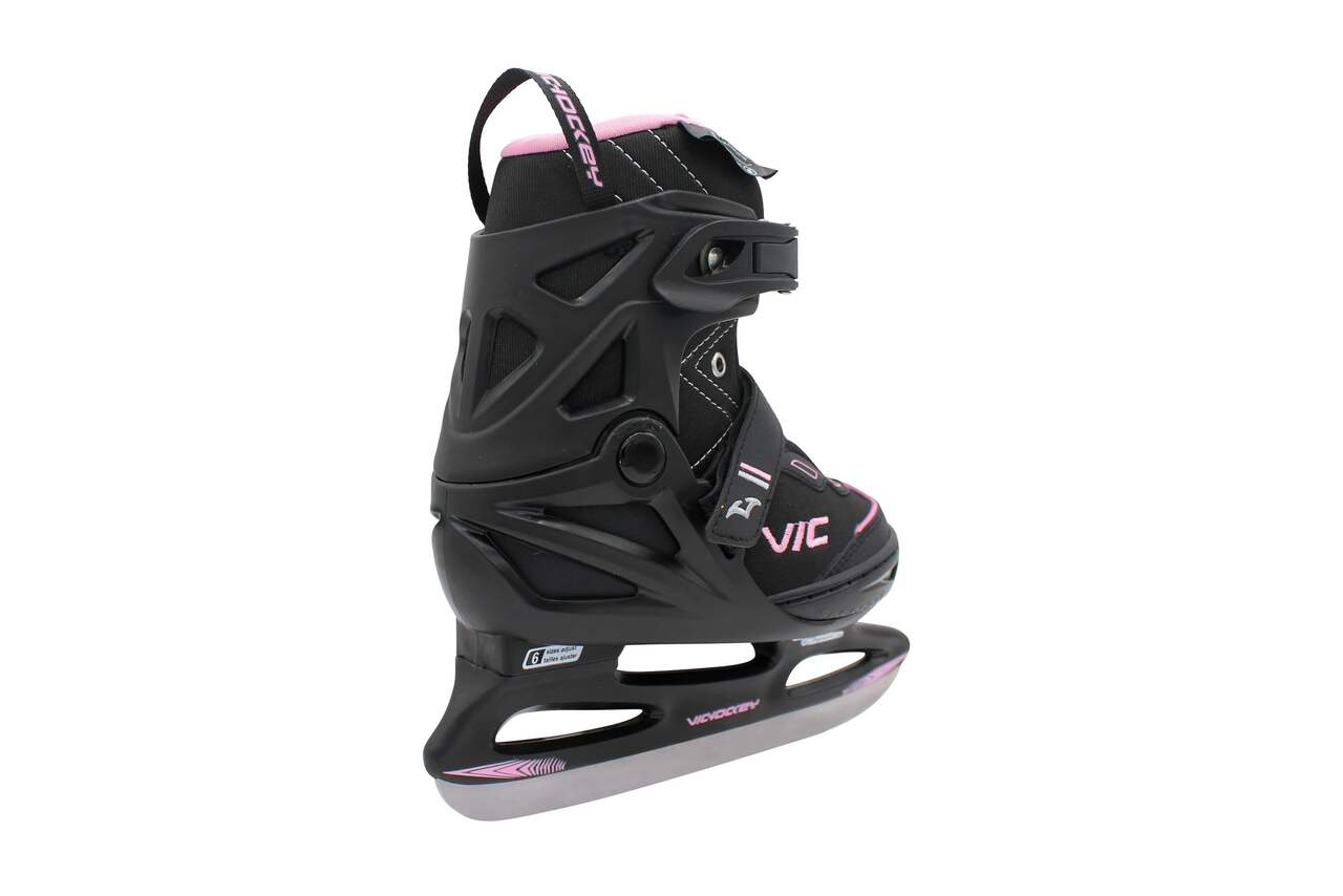 VIC Sno Leopard Recreational Ice Skates, Women, Black, Assorted Sizes