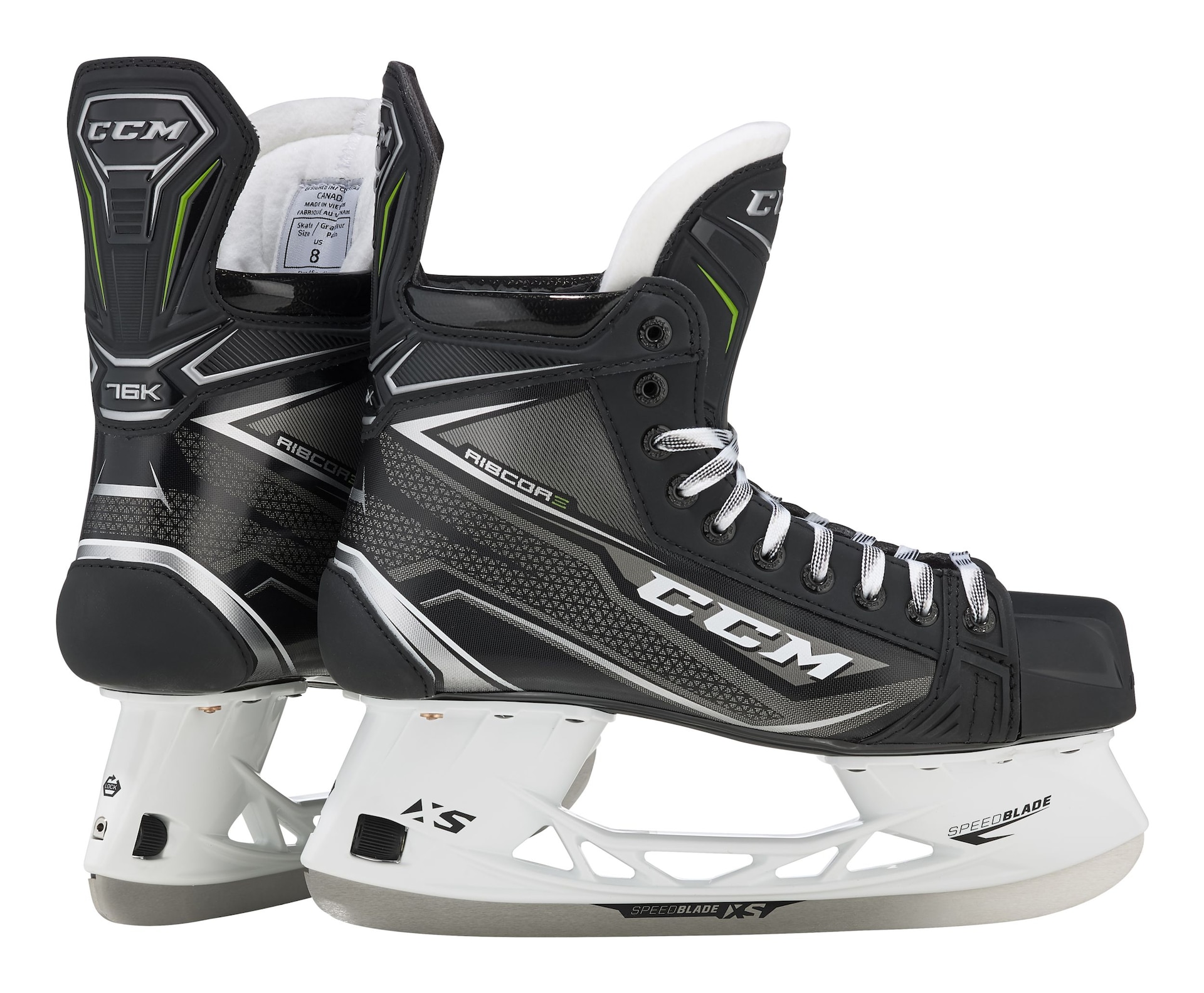 CCM RibCor 76K Senior Hockey Skates, Sizes 712, Assorted Widths