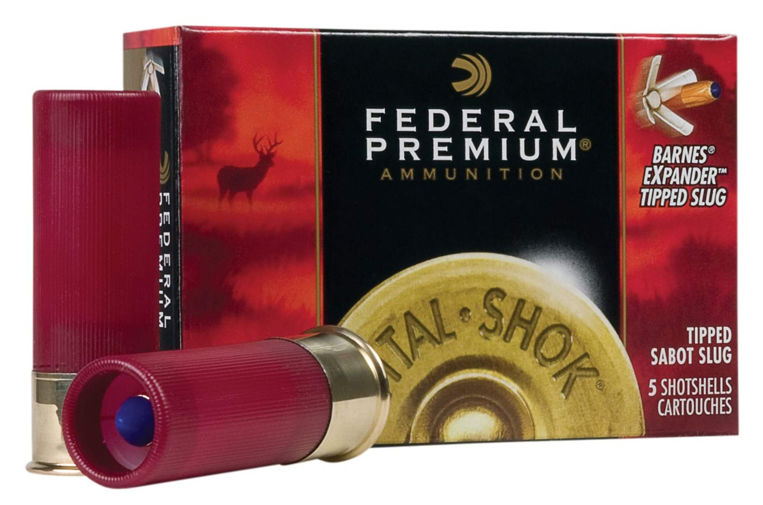 Federal 12-Gauge 3-in 3/4 oz, Barnes Tip Sabot Slug Composite_or_Mixed