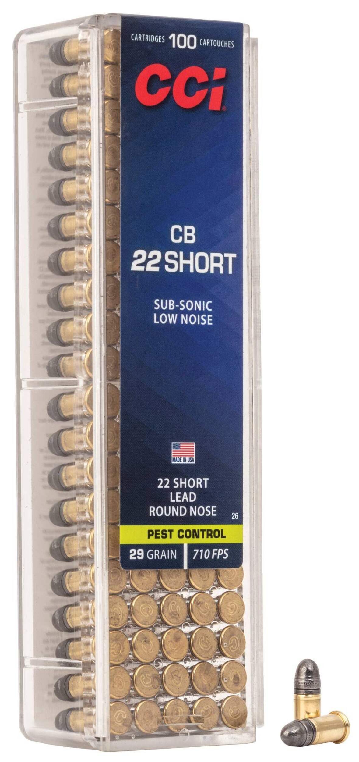 CCI CB 100 .22 Short Range 29GR Ammunition Composite_or_Mixed