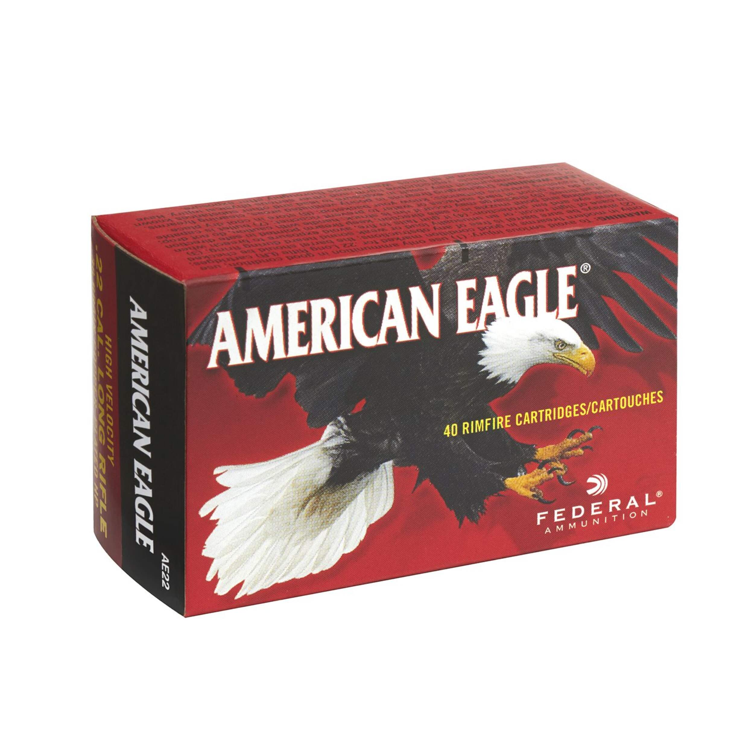 Federal .22 Long Rifle #402 Hollow Point Ammunition, 40-pk Front_Angled_Right