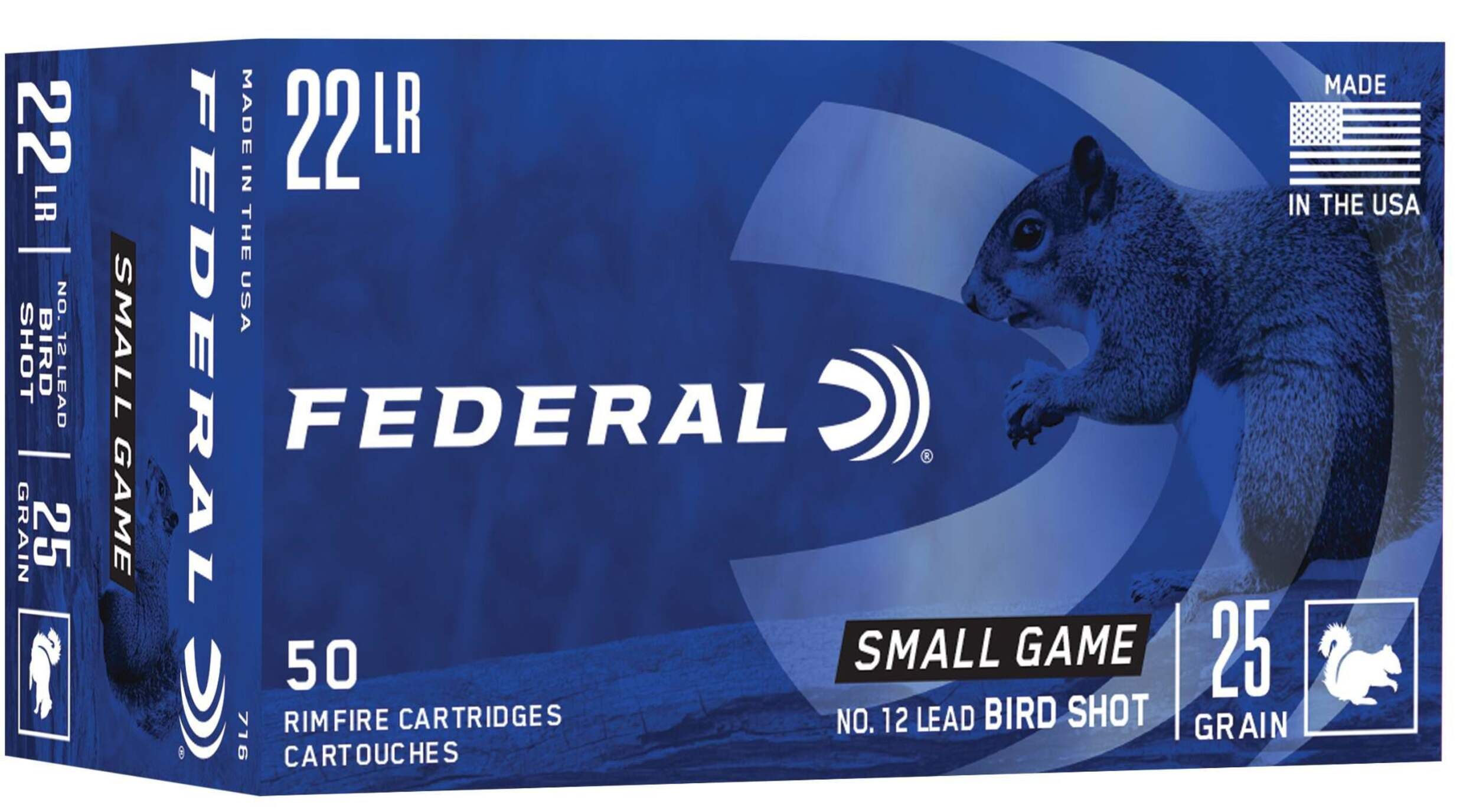 Federal Small Game 22 LR 25GR #12 Front_Three_Fourths_Angled_Right