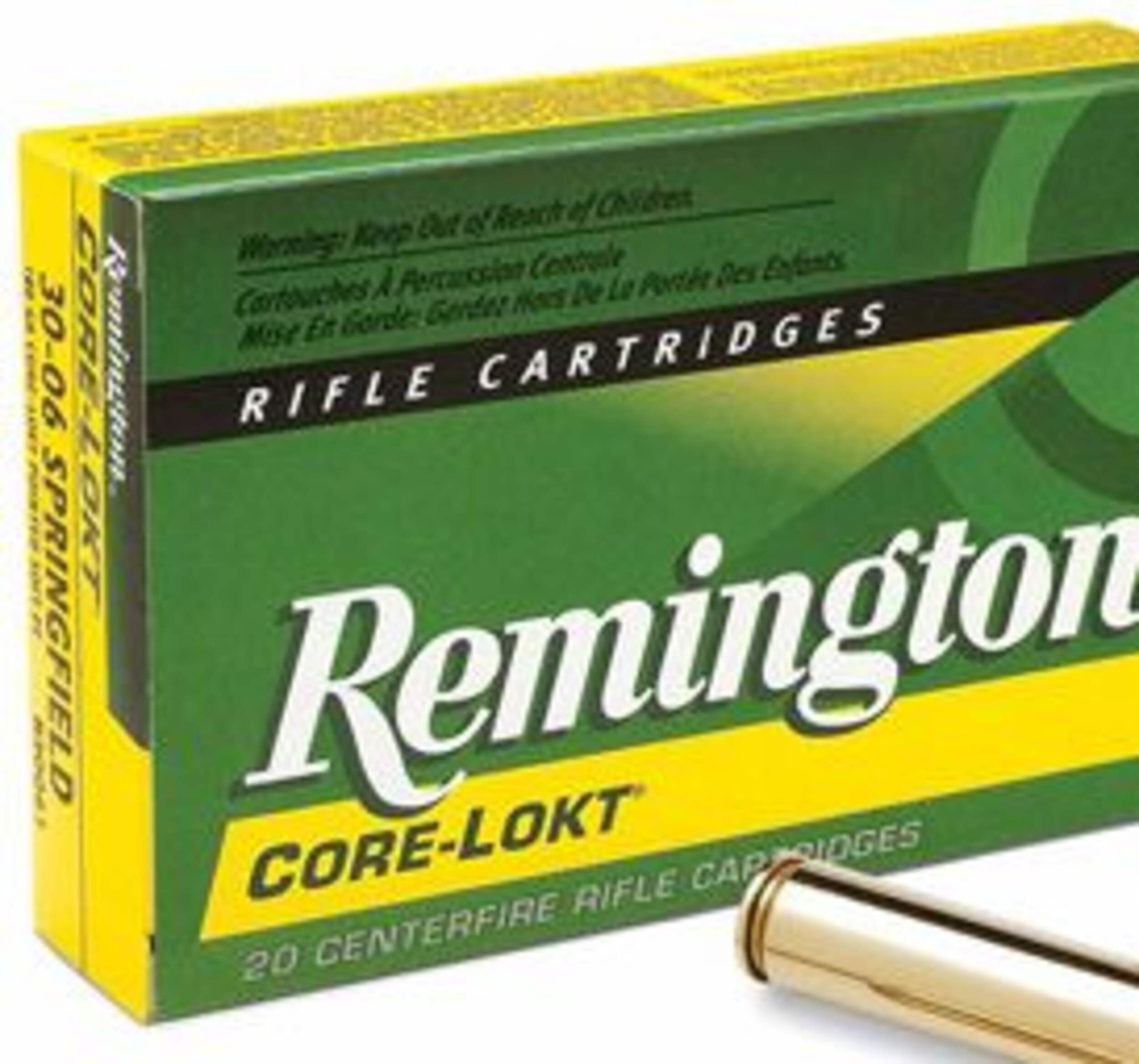 Cartouches Remington Core-Lokt, calibre 30-06, 165 grains CloseUp
