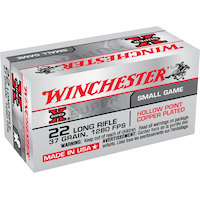 Winchester Super-X .22 Long Rifle 37-Grain Lead Hollow Point Rifle Ammunition Front_Angled_Right