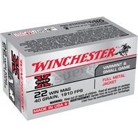 Munition blindée Winchester Super-X, cal.22 Mag, 40 grains Front_Angled_Right
