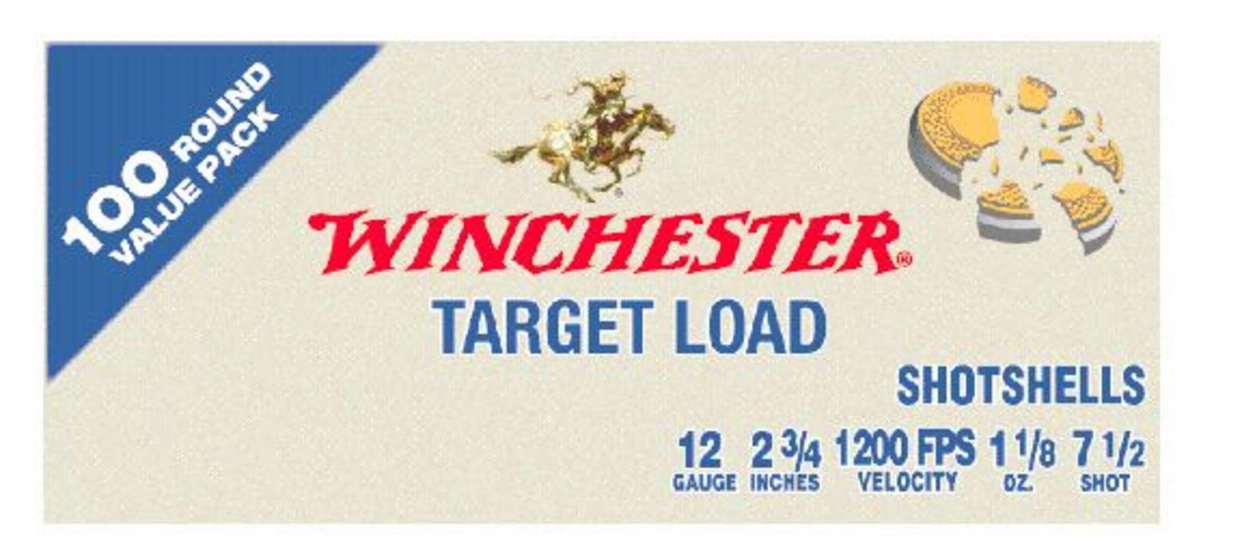 Winchester 12-Gauge 7.5S Lead Shotgun Ammunition Value Pack, 100-pk Front_Flat