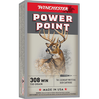 Winchester Super-X .308 Win 150 Grain Power Point Rifle Ammunition, 20-pk Front_Angled_Right