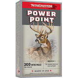 Winchester Super-X .300 Win Magnum 180-Grain Power-Point Rifle Ammunition Front_Angled_Right