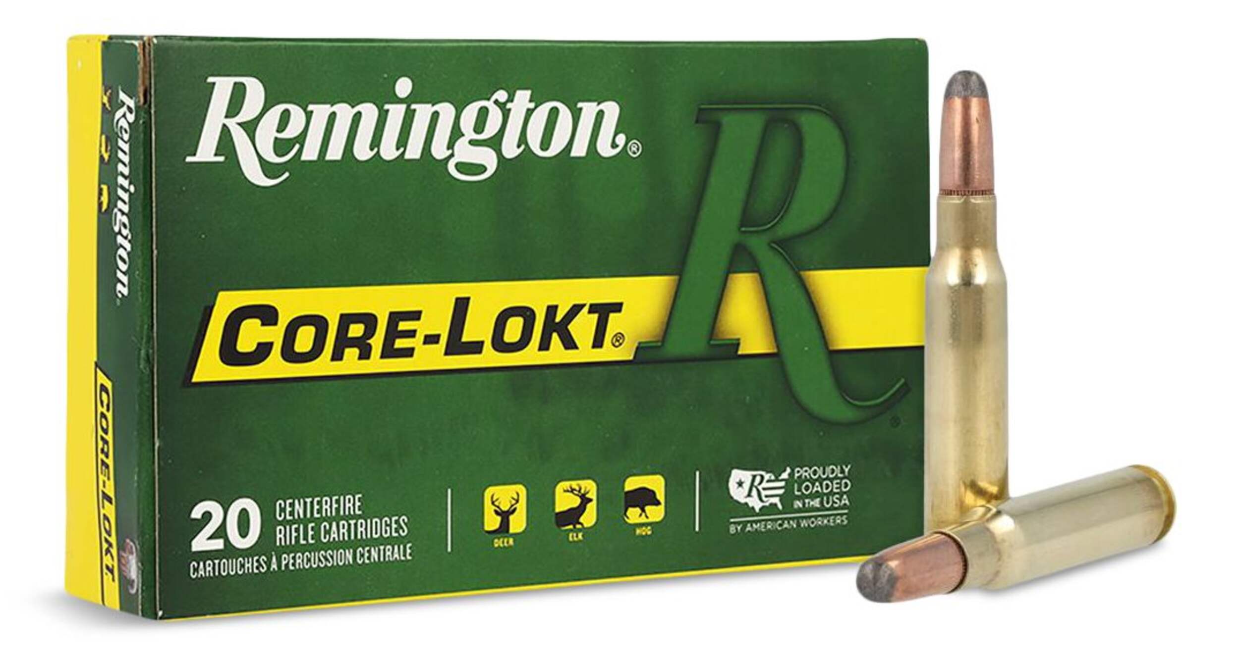 Remington Core-Lokt 308 Caliber Win 180 Grain Soft Point Cartridges Composite_or_Mixed