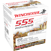 Winchester .22 Long Rifle 36-Grain Rifle Ammunition, 555-Rounds Front_Angled_Right