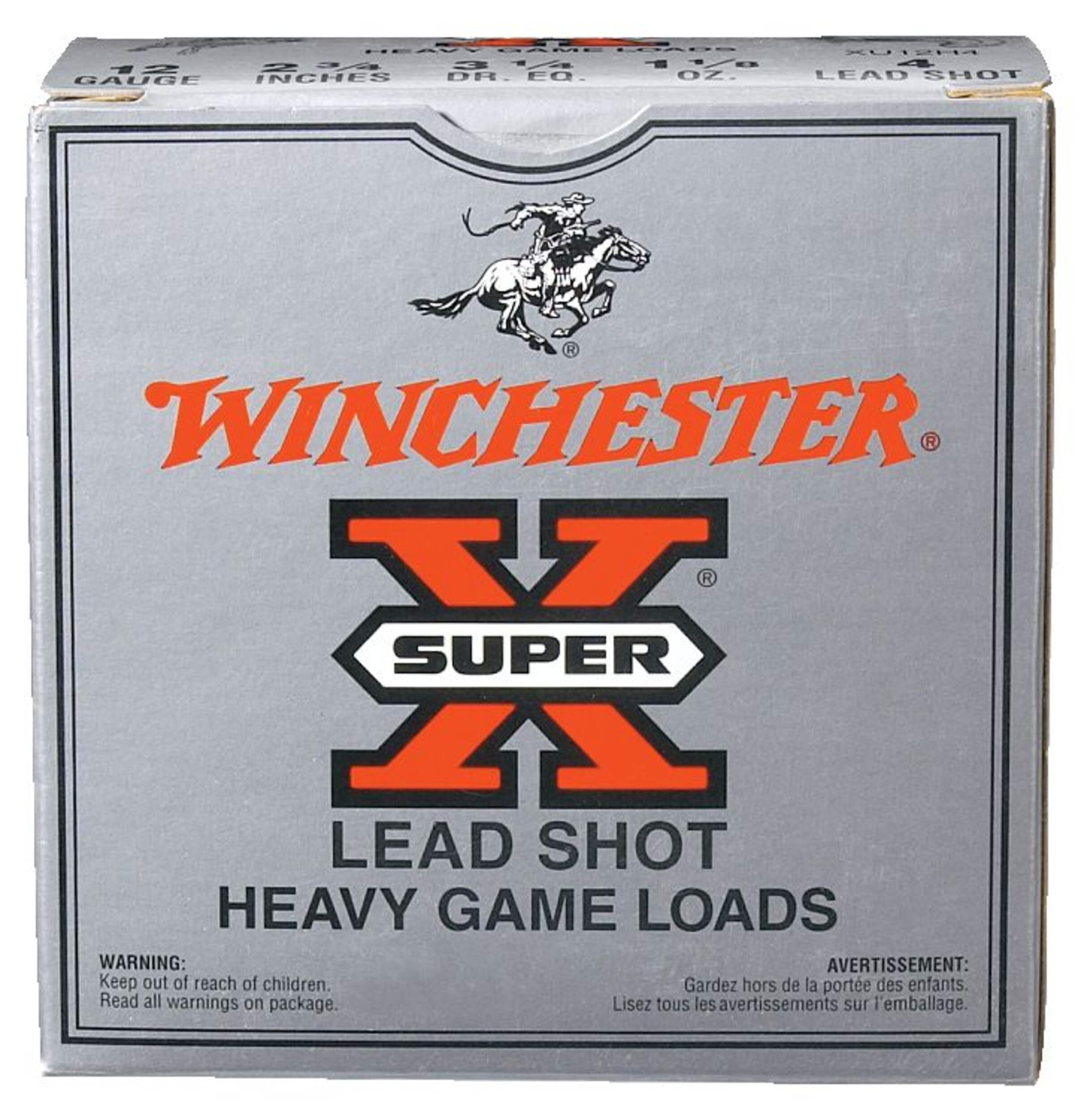 Winchester 12-Gauge 2-3/4-in #4 Lead Shotgun Shells Front_Flat