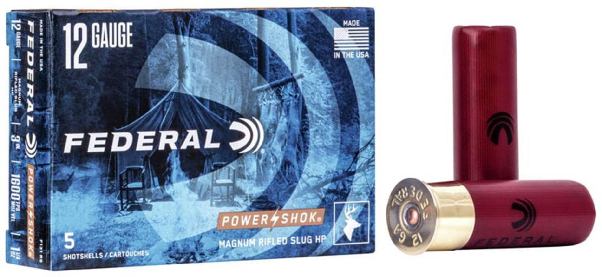 Federal Power-Shok Rifled Slug 12GA 3" 547 Grain Composite_or_Mixed
