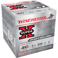 Winchester .410 2-½-in #4 Lead Shotgun Shells Front_Angled_Right