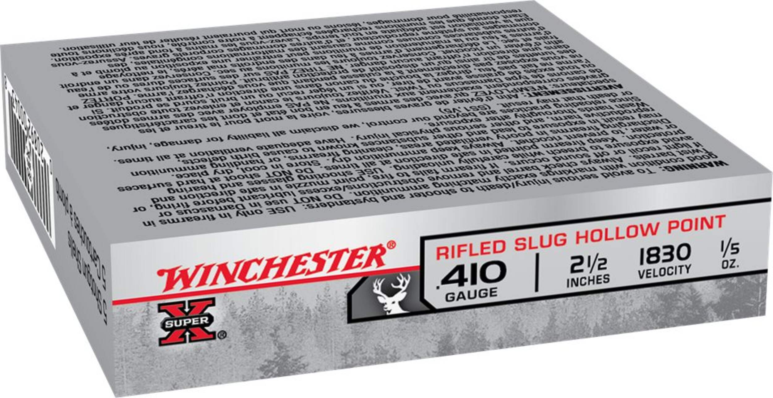 Winchester X410RS 410-Gauge Foster Lead Slugs Front_Angled_Right