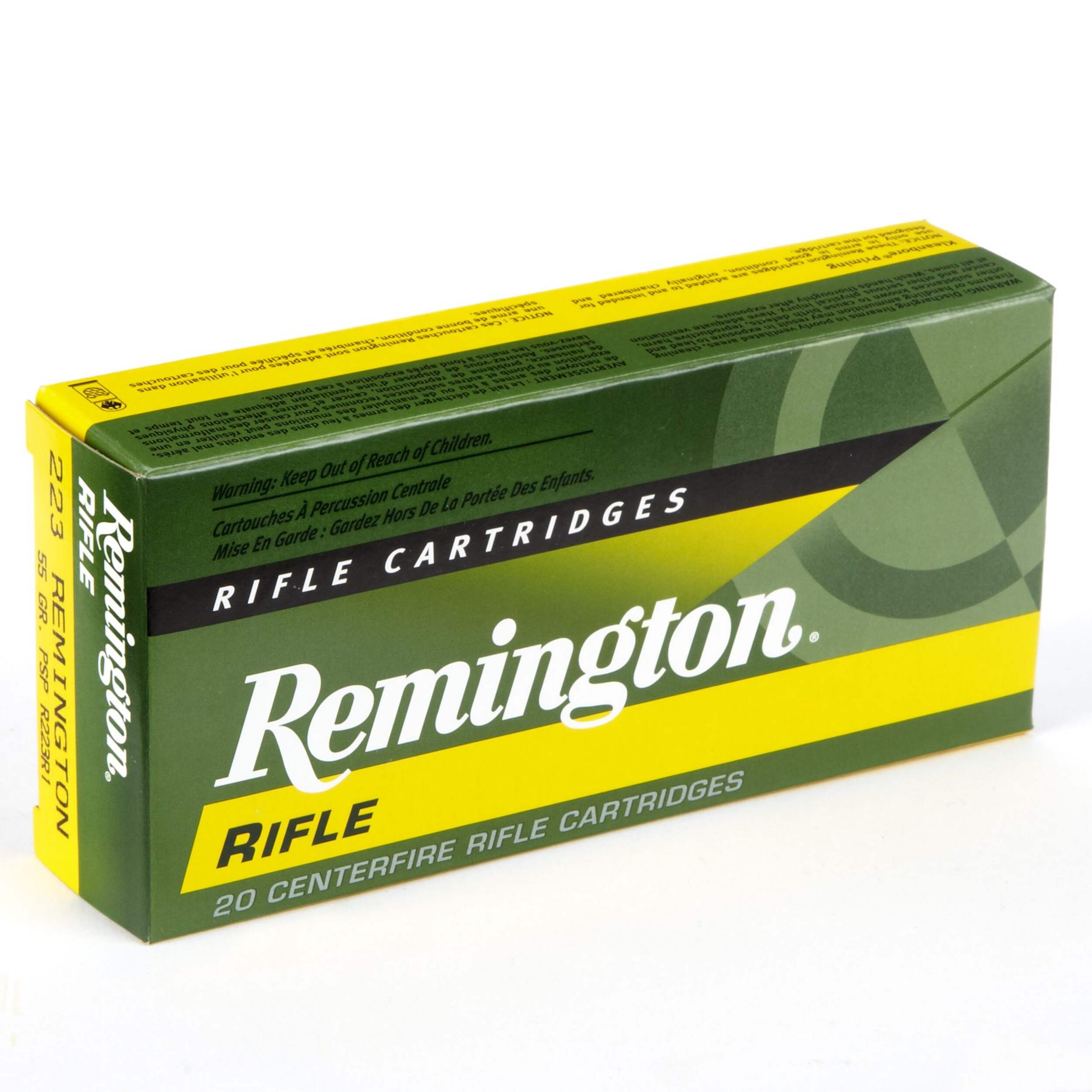 Remington High Performance Rifle 223 Rem 55 GR Front_Angled_Right