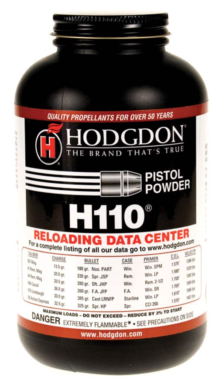 Hodgdon H110 Spherical Rifle Powder, 1-lb