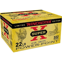 Munitions Winchester Power-Point CP, calibre 22 LR, 40 grains, paq. 222