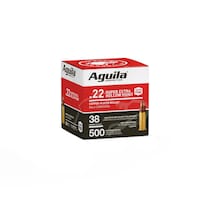 Munitions à tête creuse plaquée de cuivre 22 LR 38 grains Aguila Super Extra, paq. 500