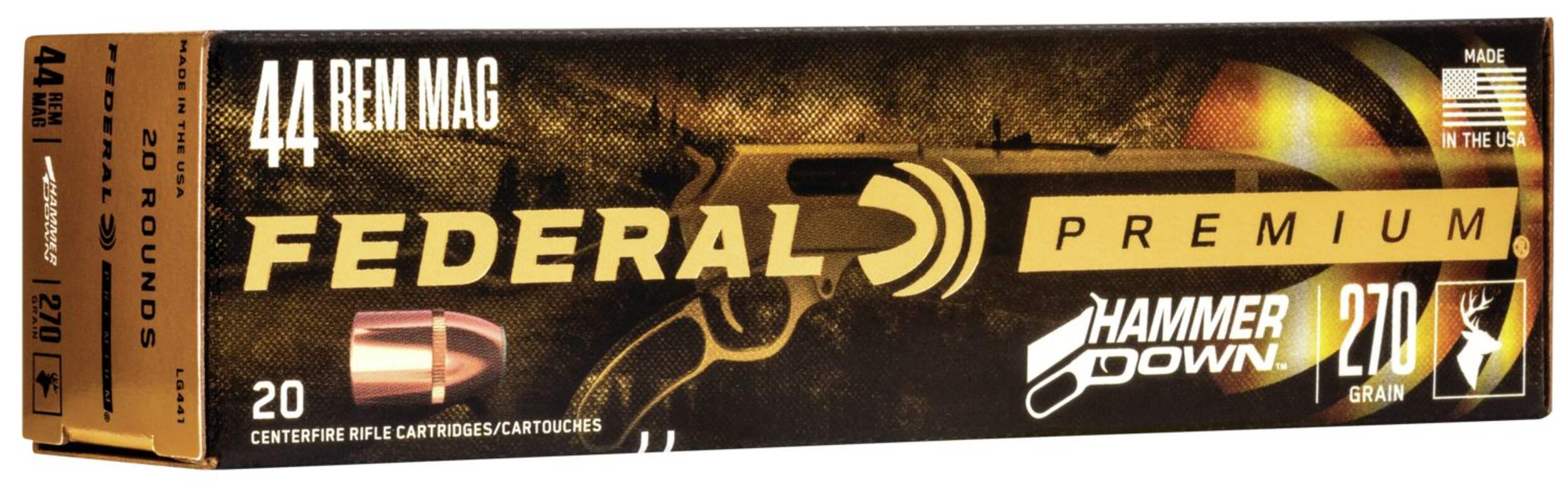 Federal Hammerdown 44 Rem Magnum 270gr Front_Three_Fourths_Angled_Right
