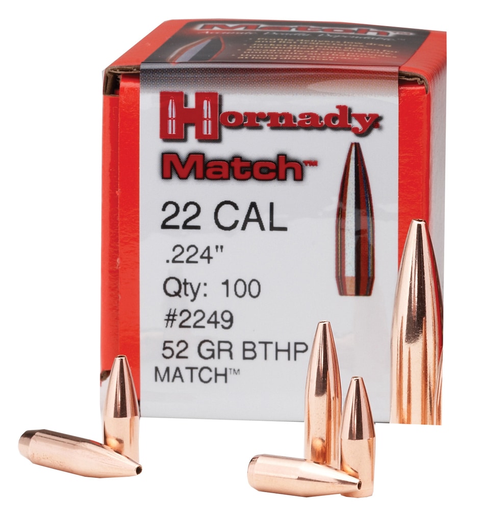 Hornady 22 Cal .224 52Grain BTHP Bullets Canadian Tire