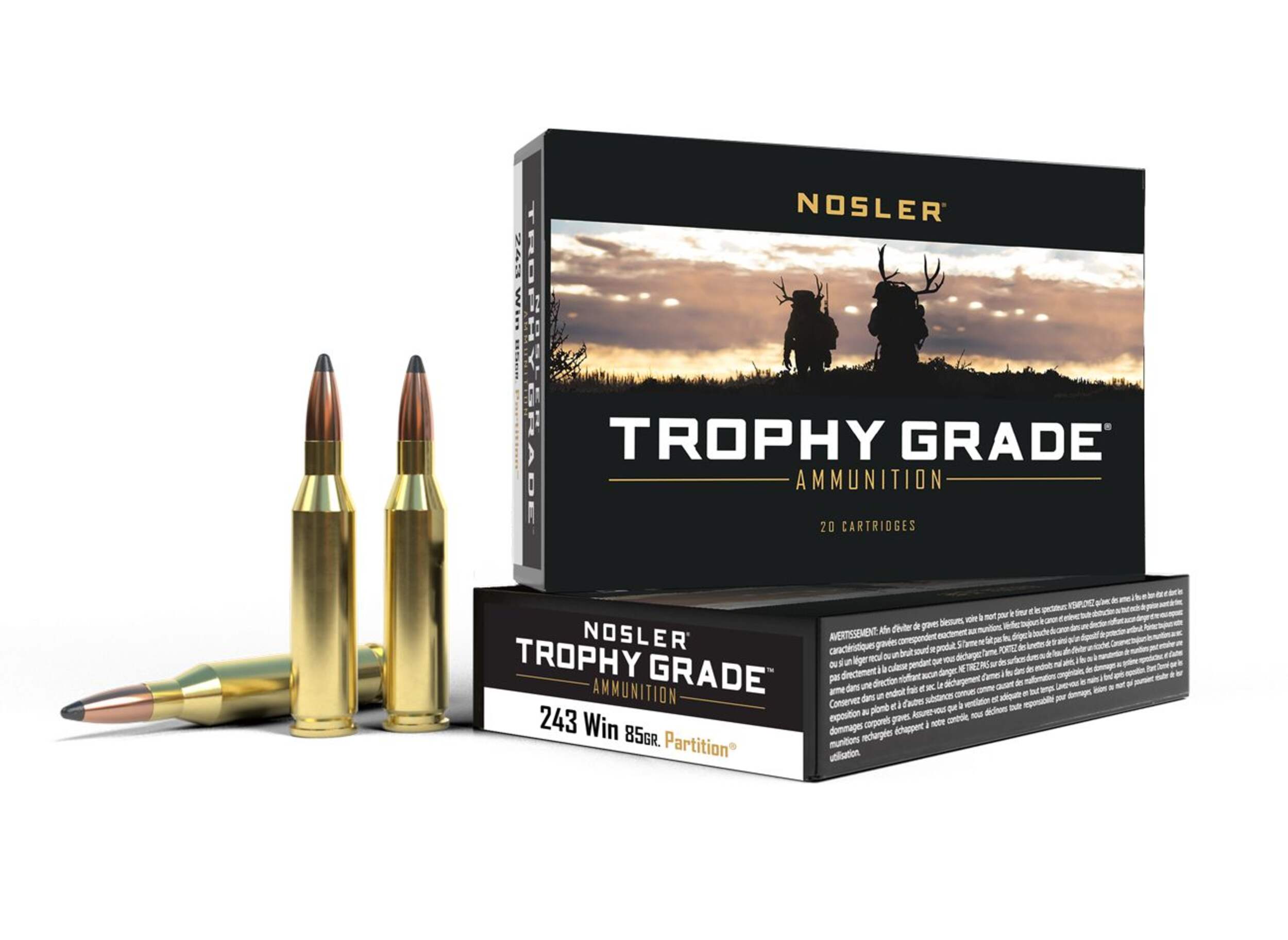 Nosler Ammo 243 WIN 85 PART Composite_or_Mixed