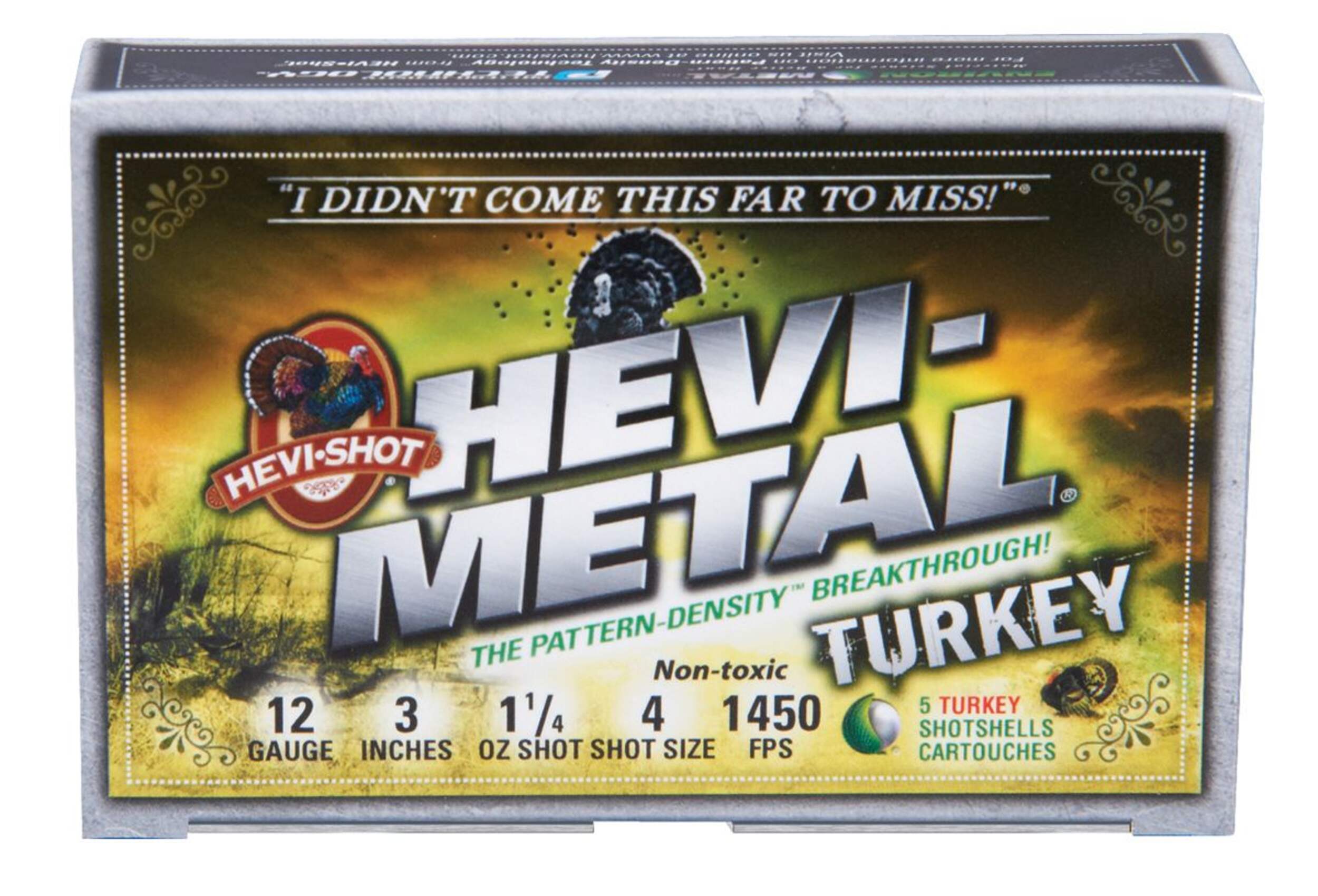 Hevi-Shot Metal Turkey 20-Gauge 3-in 1200 FPS Ammunition, 1-oz Front_Flat